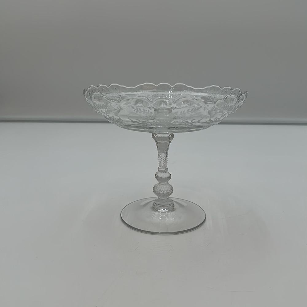 Cambridge ROSE POINT CLEAR Round Compote - Picture 2 of 16